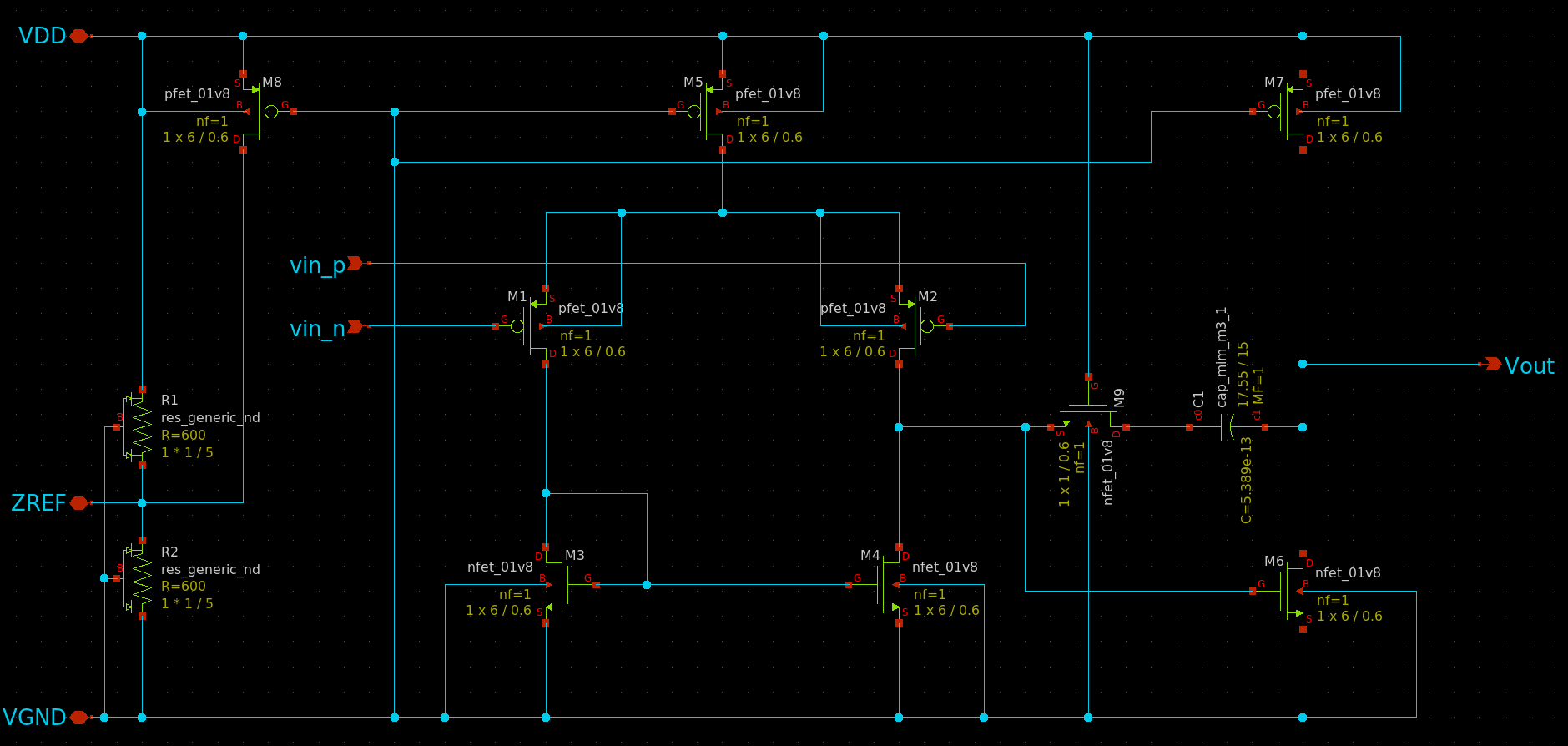 OpAmp schematics