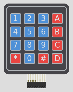 Keypad matrix 4x4