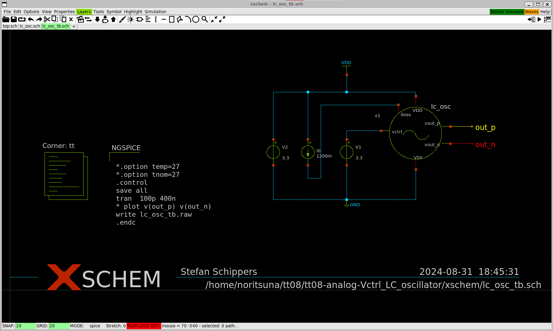 test bench