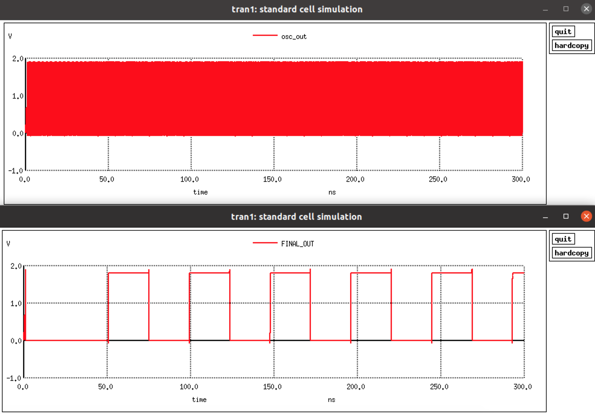 ngspice output