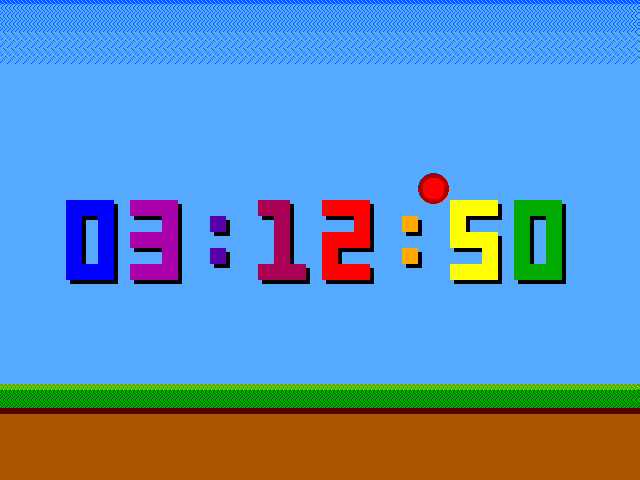 Matt Venn's Clock plus a bouncing ball