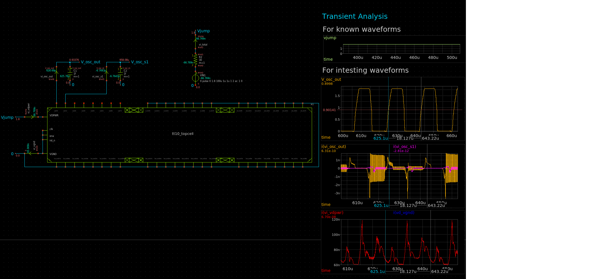 Topcell Parasitic Simulation
