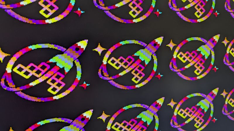 Wafer.space VGA screensaver