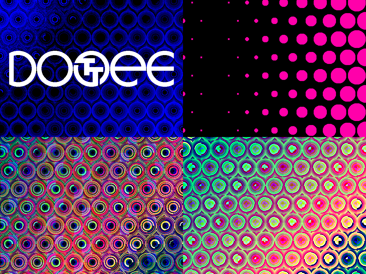 Screenshots of some scenes in the DOTTEE demo