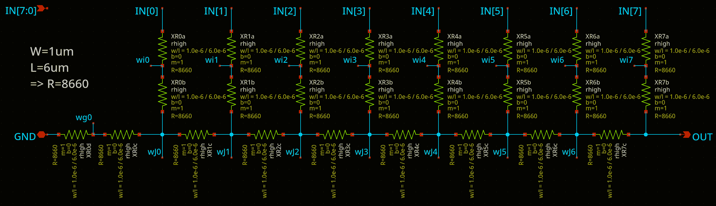 R2R DAC schematic