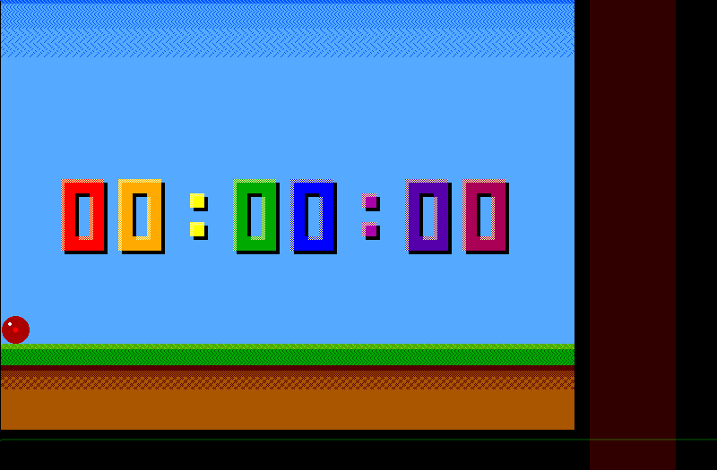 Matt Venn's Clock plus a bouncing ball