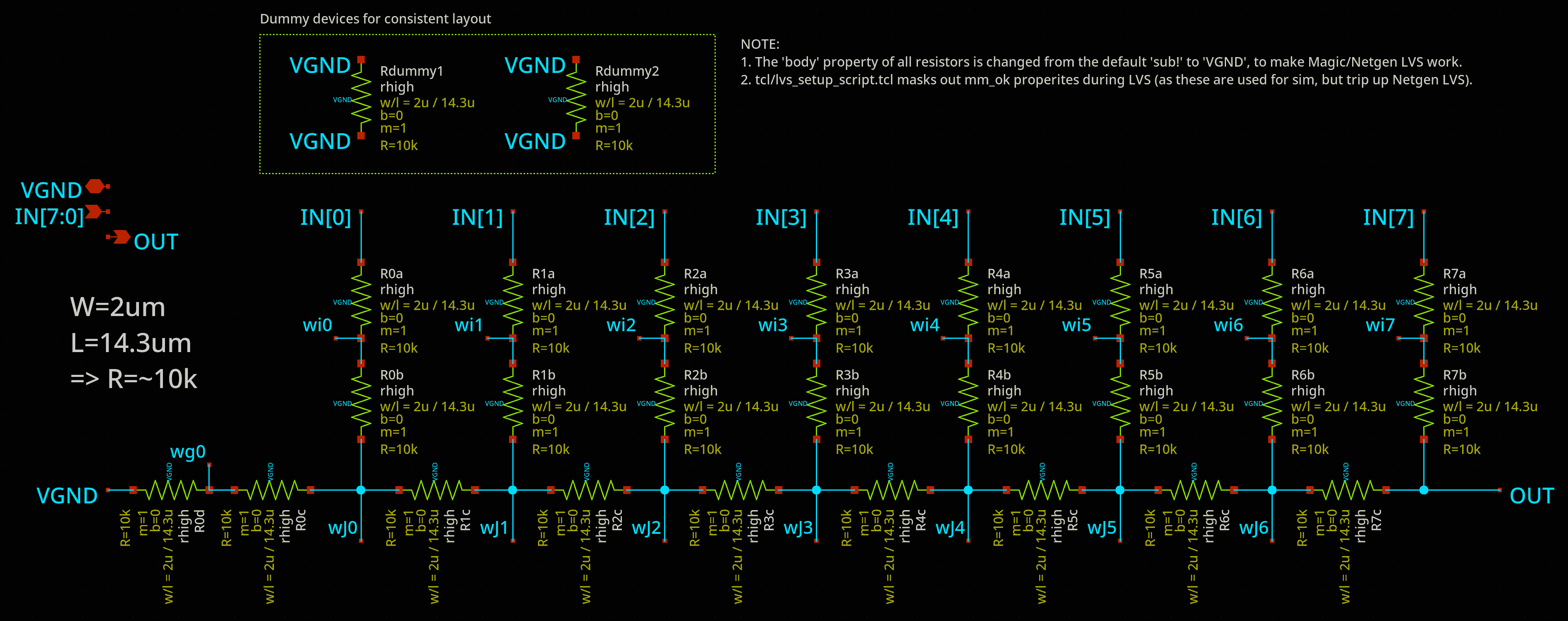 R2R DAC schematic