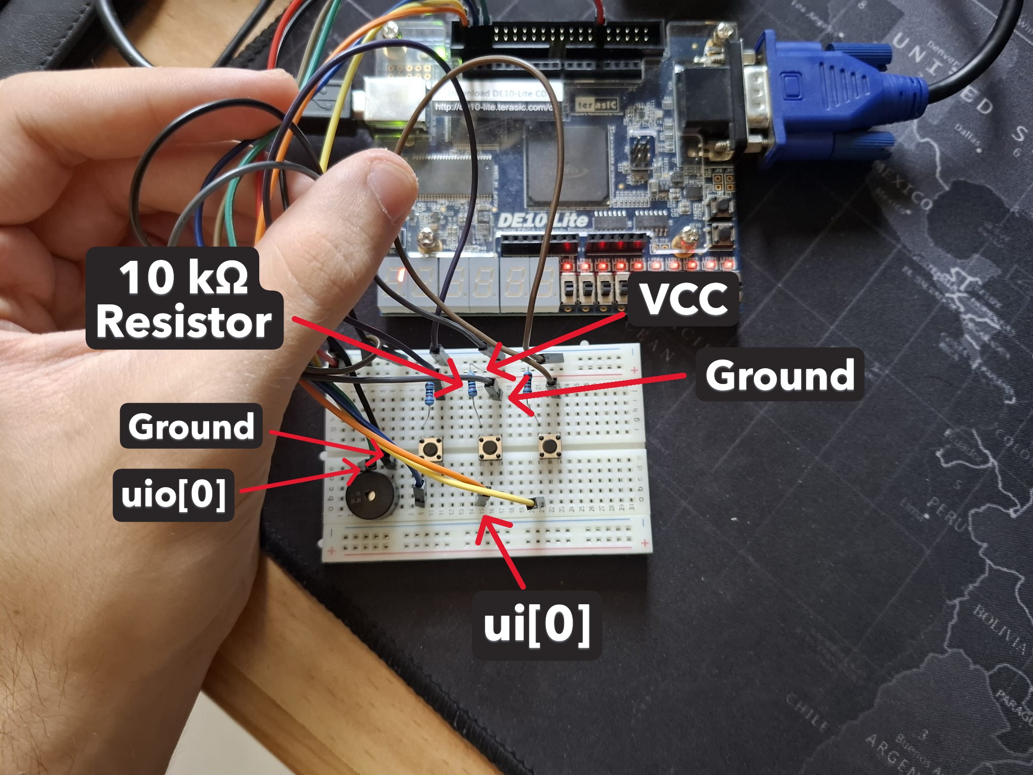 VGA pinout illustration