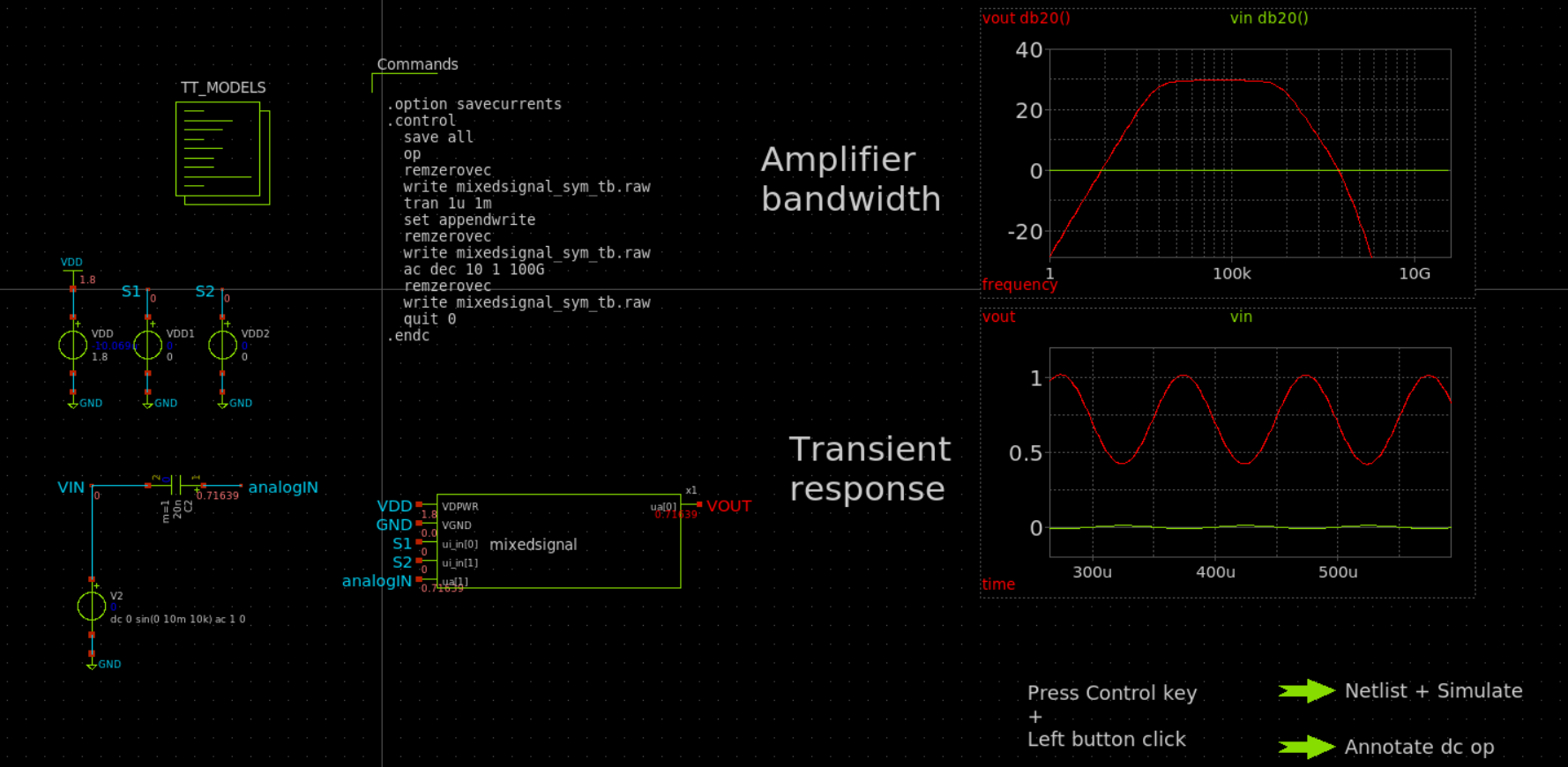 Circuit setup