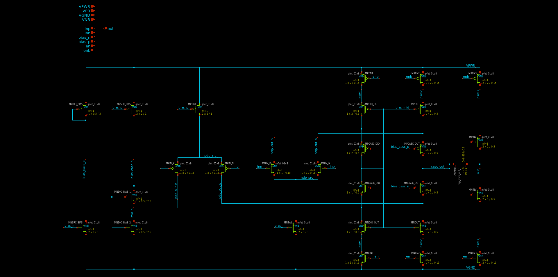 Opamp schematic